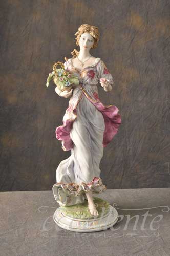 SV2-2339L　イタリア製陶人形　Spring Lady (大)