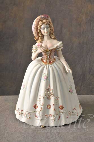SV2-2363L　イタリア製陶人形　Lady Rose