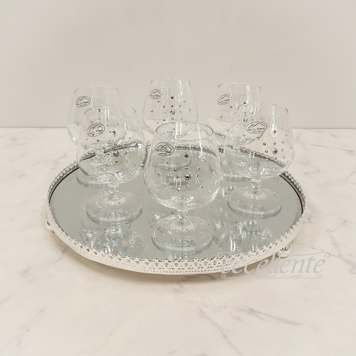 トレーとブランデーグラスMU