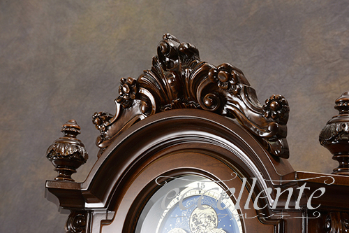 CO-52001イタリア製ホールクロック Walnut California inlay Shiny